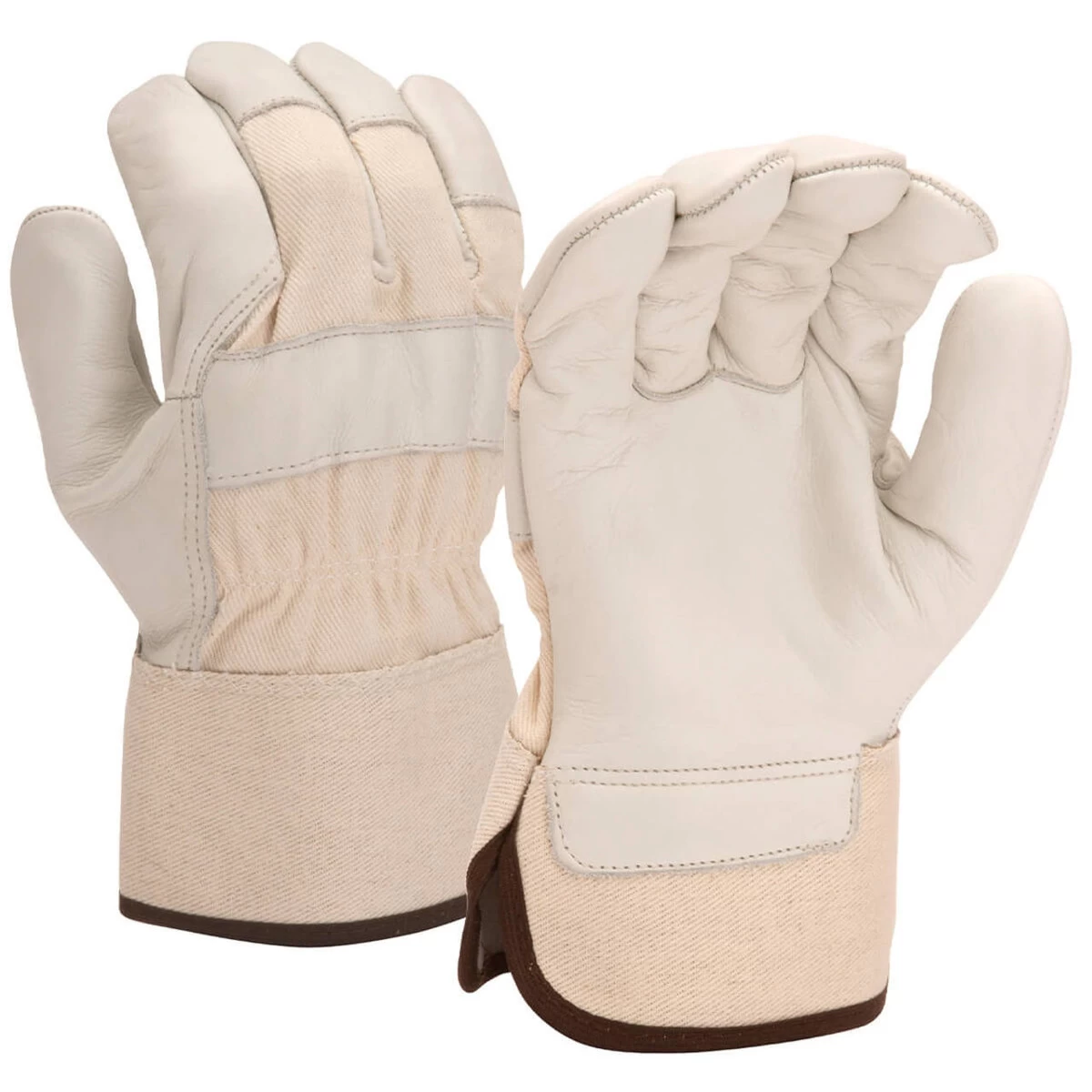 Pyramex GL1003W Premium Grain Cowhide Leather Palm Gloves 3 Pyramex GL1003W Premium Grain Cowhide Leather Palm Gloves