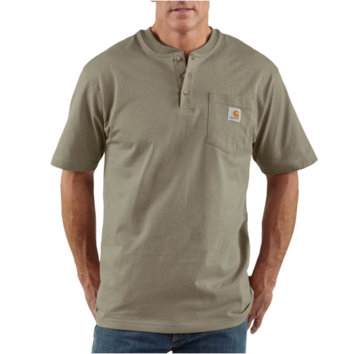 Carhartt Men's Short Sleeve Workwear Henley - K84 9 Carhartt Men's Short Sleeve Workwear Henley - K84 - Image 7