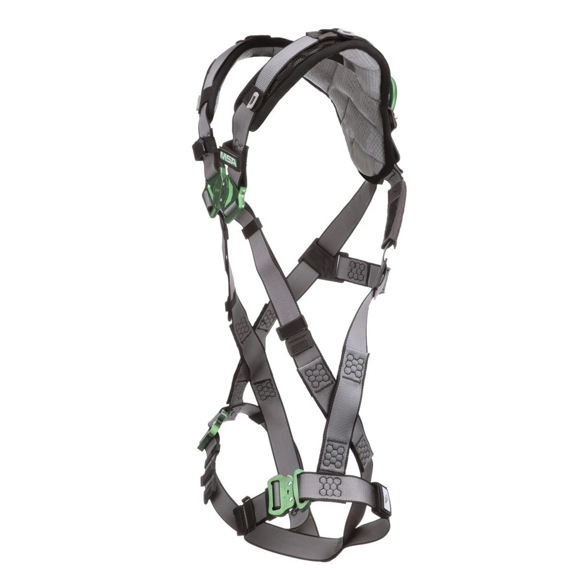 MSA V-FIT Safety Harness With Back D-Ring And Quick Connect Leg Straps 4 MSA V-FIT Safety Harness With Back D-Ring And Quick Connect Leg Straps - Image 2