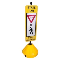 XL Tip-n-Roll Portable Pole Sidewalk Sign Holder - XL-PP3 -Work Safety Equipment Shop cgrdl2uprt8a7wkhdykb 96128.1699646071