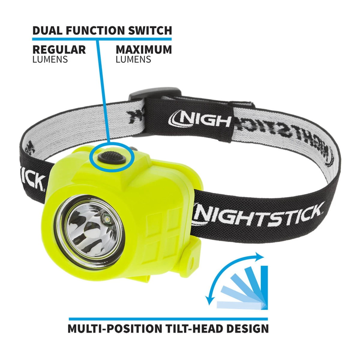 Nightstick Intrinsically Safe Headlamp - 3 AAA - Green - UL913 / ATEX 6 Nightstick Intrinsically Safe Headlamp - 3 AAA - Green - UL913 / ATEX - Image 4