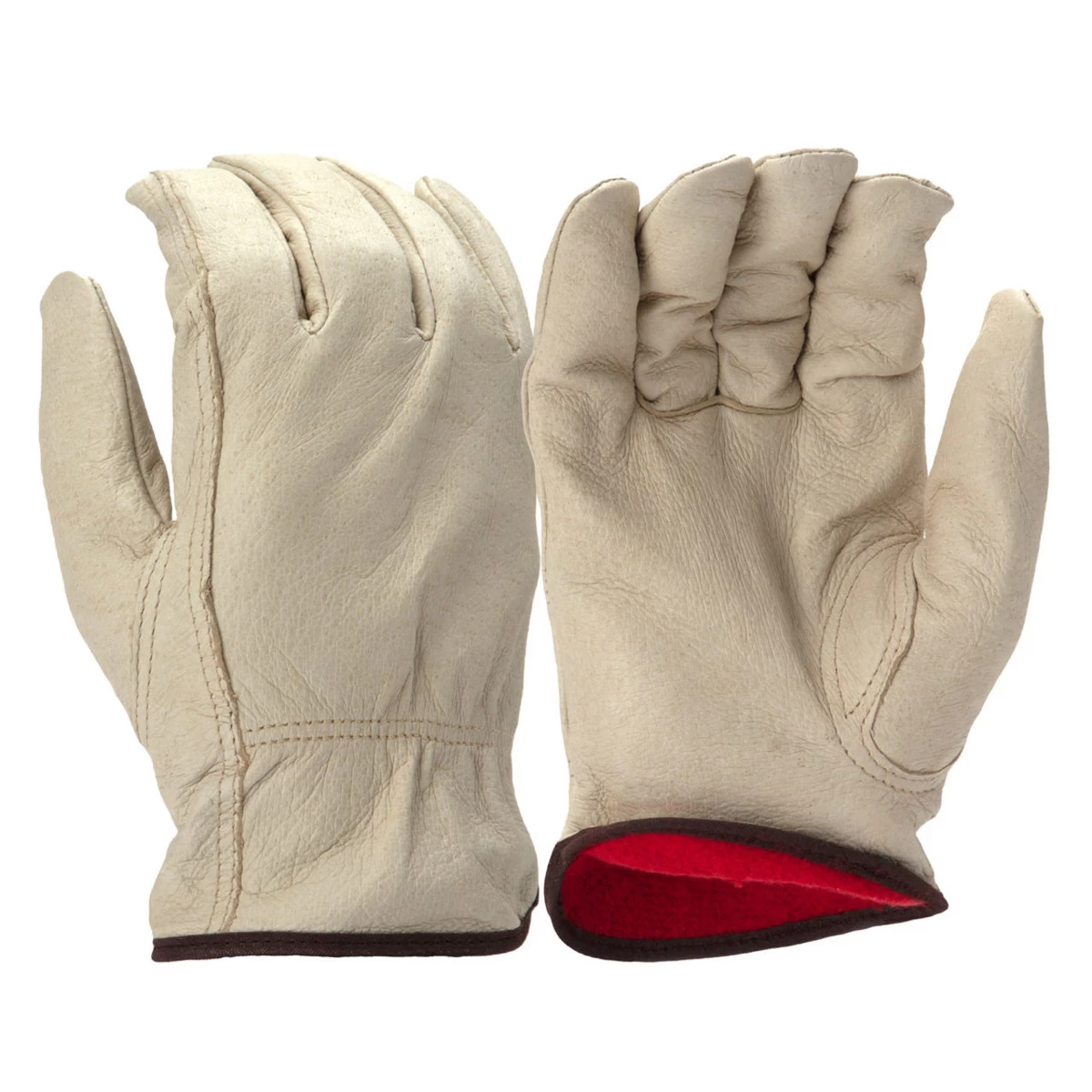 Pyramex GL4003K Insulated Fleece Lined Select Pigskin Leather Driver Gloves - Single Pair 3 Pyramex GL4003K Insulated Fleece Lined Select Pigskin Leather Driver Gloves - Single Pair