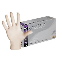 Dash VitalGard Latex Exam Gloves - Natural - 4.7 Mil - Case Of 1000