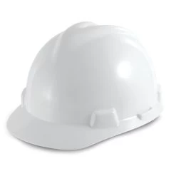 MSA V-Gard Cap Style Hard Hat Fas-Trac III Suspension - 477477 - White
