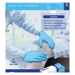 BioSkin Blue Exam Grade Vinyl Disposable Gloves - 5 Mil - Box 100 (S, M, L, XL) -Work Safety Equipment Shop e5dqk0pledm5rrfpoiew 43203.1702960937