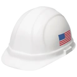 ERB Safety Omega II Cap Style Hard Hat 6-Point Ratchet Suspension - 19950 - White