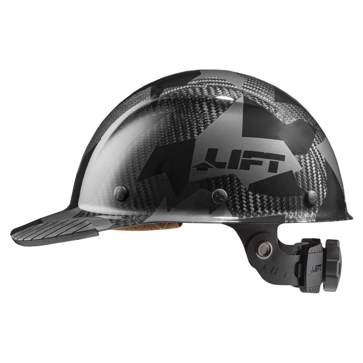 LIFT DAX Black Camo Carbon Fiber Cap Brim Hard Hat 4 LIFT DAX Black Camo Carbon Fiber Cap Brim Hard Hat - Image 2
