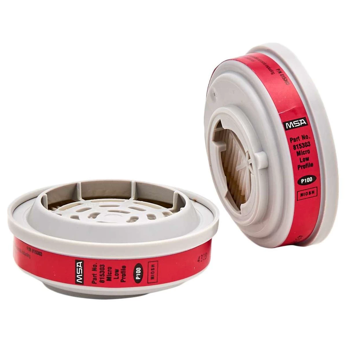 MSA Advantage Low-Profile P100 Replacement Cartridges - 2 Pack 4 MSA Advantage Low-Profile P100 Replacement Cartridges - 2 Pack - Image 2