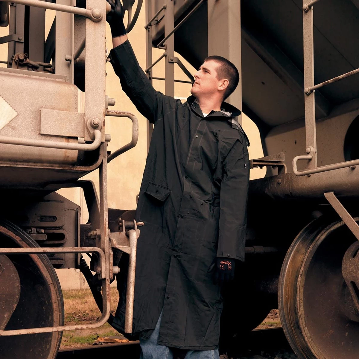 River City 60" Classic Rider Coat - Detachable Hood - 267C 7 River City 60" Classic Rider Coat - Detachable Hood - 267C - Image 5