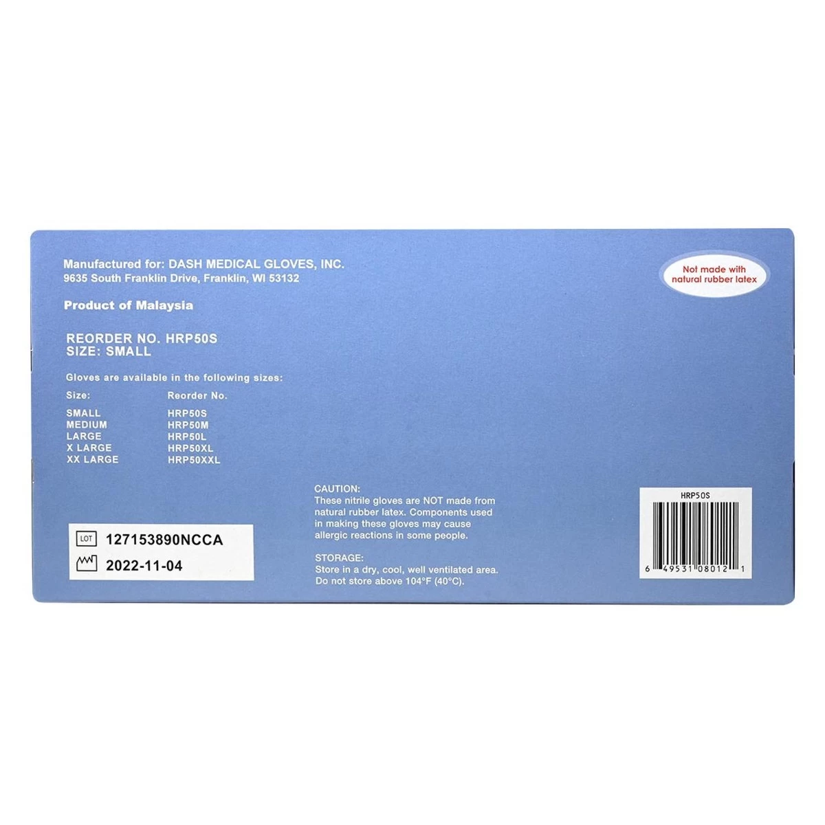 Dash Hi-Risk Protector Nitrile Exam Gloves - Teal - 5.9 Mil - Box Of 50 7 Dash Hi-Risk Protector Nitrile Exam Gloves - Teal - 5.9 Mil - Box Of 50 - Image 5