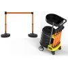 Banner Stakes 75' Barrier System With 1-Tray Cart, 5 Bases, Retractable Belts And Posts; Blank Orange Belt - PL4000-OT -Work Safety Equipment Shop i6kuxissstwtjhlxnzvb 62954.1702988540
