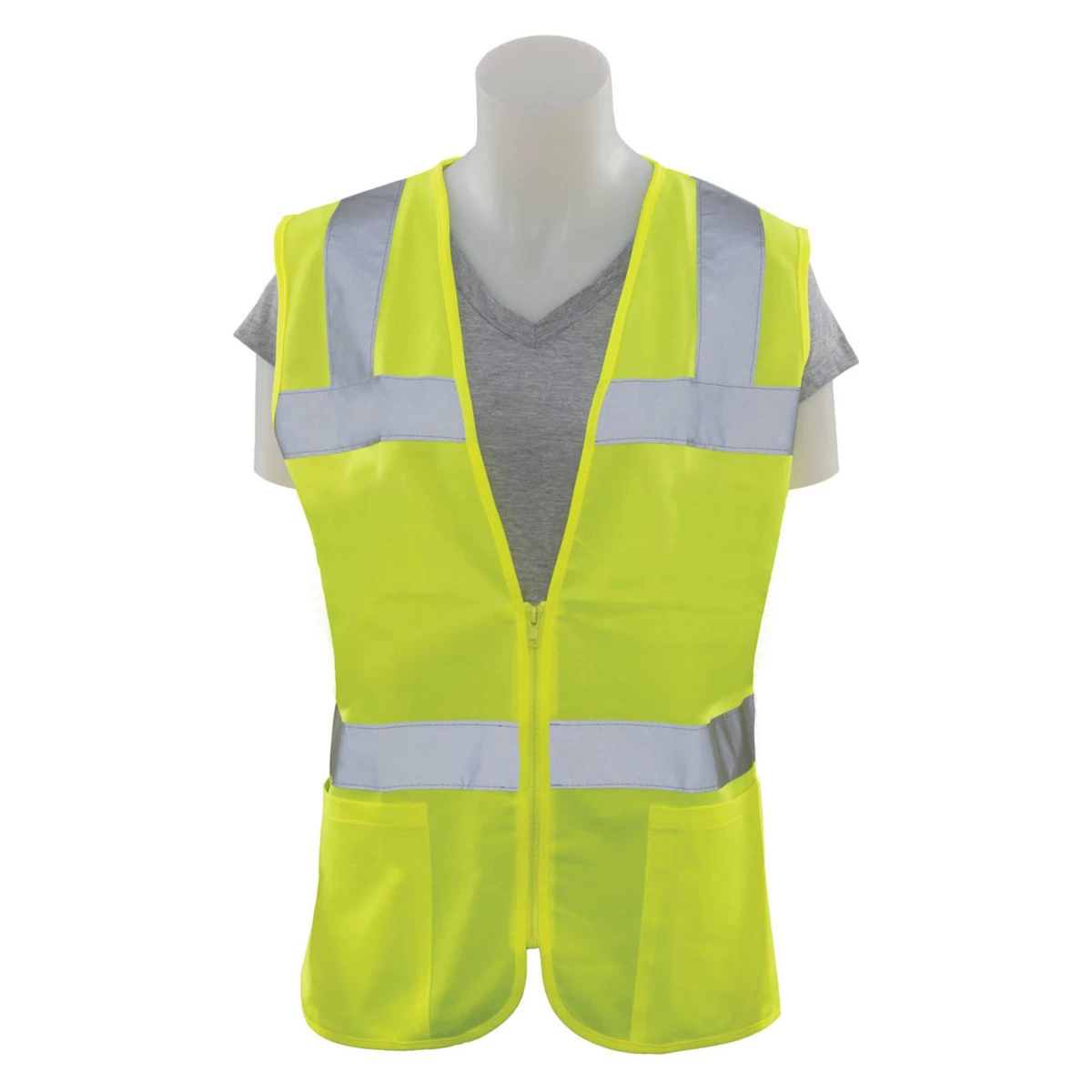 Girl Power At Work Women's Safety Vest S720 Class 2 - Hi Viz Lime 3 Girl Power At Work Women's Safety Vest S720 Class 2 - Hi Viz Lime