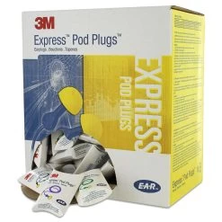 3M E-A-R EXPRESS Pod Plugs Corded Earplugs - 311-1114 - 100 Pairs