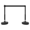 Banner Stakes 15' Barrier System With 2 Bases, Posts, Stakes And 1 Retractable Belt; Blank Black - PL4204 -Work Safety Equipment Shop jiw5v4vmeqqx52qnebmy 75948.1702998595