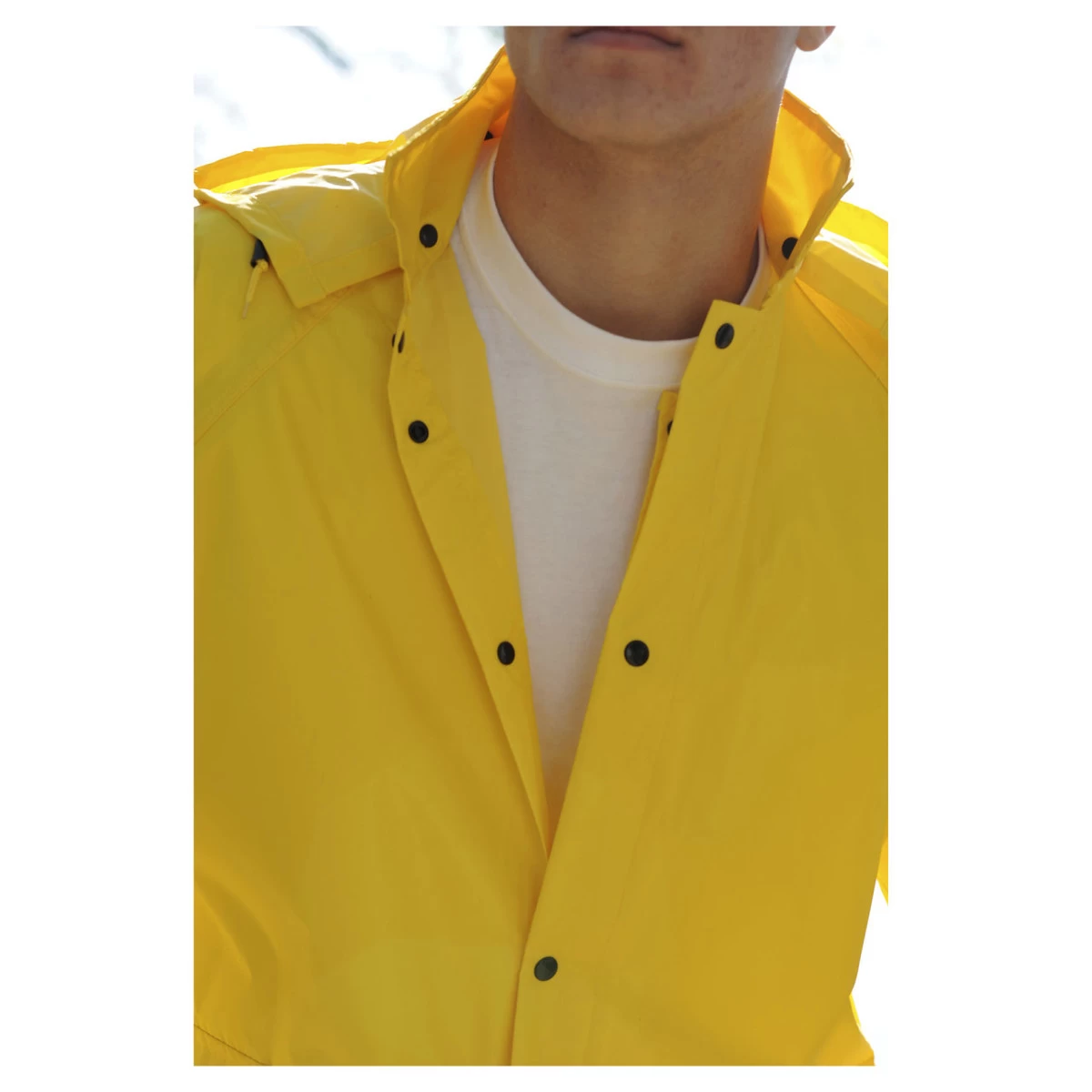 Custom Leather Craft 3 Piece Yellow Polyester Rain Suit R102 6 Custom Leather Craft 3 Piece Yellow Polyester Rain Suit R102 - Image 4