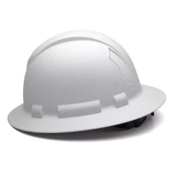 Pyramex Ridgeline Full Brim Hard Hat 4-Point Ratchet Suspension - HP54116 - Matte White Graphite -Work Safety Equipment Shop ki9wm2f2zcxzrep0yjlb 62001.1702978499
