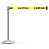 Banner Stakes 7' Retractable Belt Barrier Set With Base, Matte Post And Yellow "Caution" Belt - AL6101M -Work Safety Equipment Shop kmnk4qcxfnstr0fnds5l 81593.1702984466