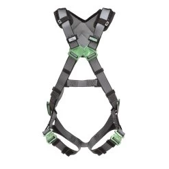 MSA V-FIT Safety Harness With Back & Hip D-Rings And Quick Connect Leg Straps
