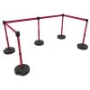 Banner Stakes 60' Barrier System With 5 Bases, Post, Stakes, And 4 Retractable Belts; Blank Red - PL4599 1 Banner Stakes 60' Barrier System With 5 Bases, Post, Stakes, And 4 Retractable Belts; Blank Red - PL4599 -Work Safety Equipment Shop ktcjk544c9ncjklwwweq 84071.1703000848