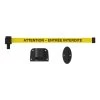 Banner Stakes 15' Wall-Mount Barrier System With Mounting Kit And Retractable Belt; Yellow "ATTENTION – ENTRÉE INTERDITE" - PL4148 -Work Safety Equipment Shop kwui3g3kbjgqmlvybp4w 81172.1702997637