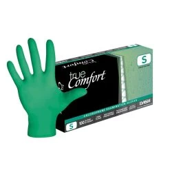Dash True Comfort Polychloroprene Exam Gloves - Green - 5.1 Mil - Box Of 100