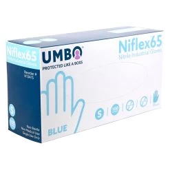 UMBO Niflex65 Blue Nitrile Disposable Gloves - 6 Mil - H134 - Box Of 100 (S, M, L, XL, 2XL) -Work Safety Equipment Shop ludx5ua7gai9vp1jqtpx 09778.1703023803