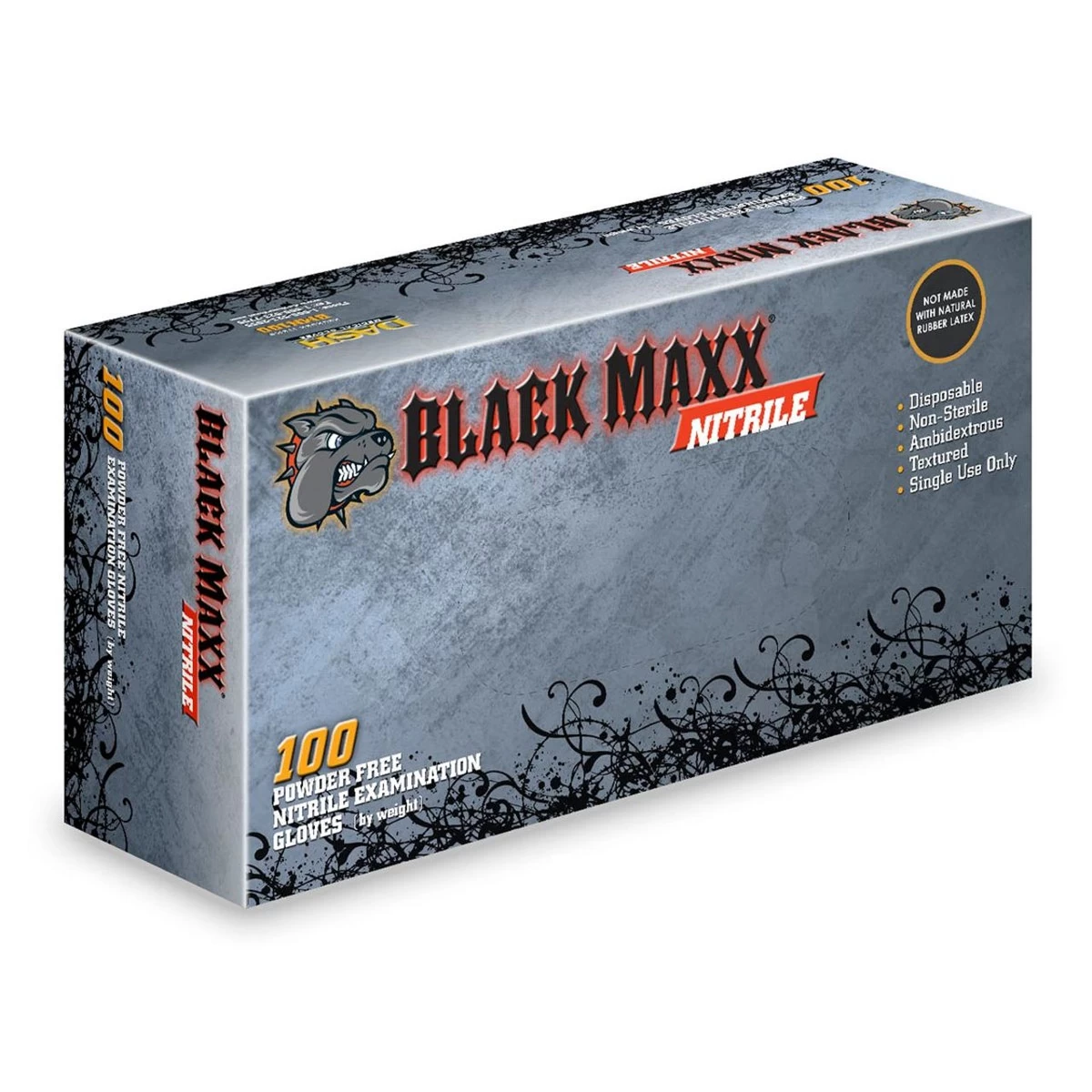 Dash Black Maxx Nitrile Exam Gloves - Black - 5.9 Mil - Case Of 1000 4 Dash Black Maxx Nitrile Exam Gloves - Black - 5.9 Mil - Case Of 1000 - Image 2