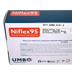 UMBO Niflex95 Blue Nitrile Disposable Gloves - 9 Mil - H142 - Box Of 50 (S, M, L, XL, 2XL) -Work Safety Equipment Shop mohdvlftg8acz4vnuvsz 92858.1703023846