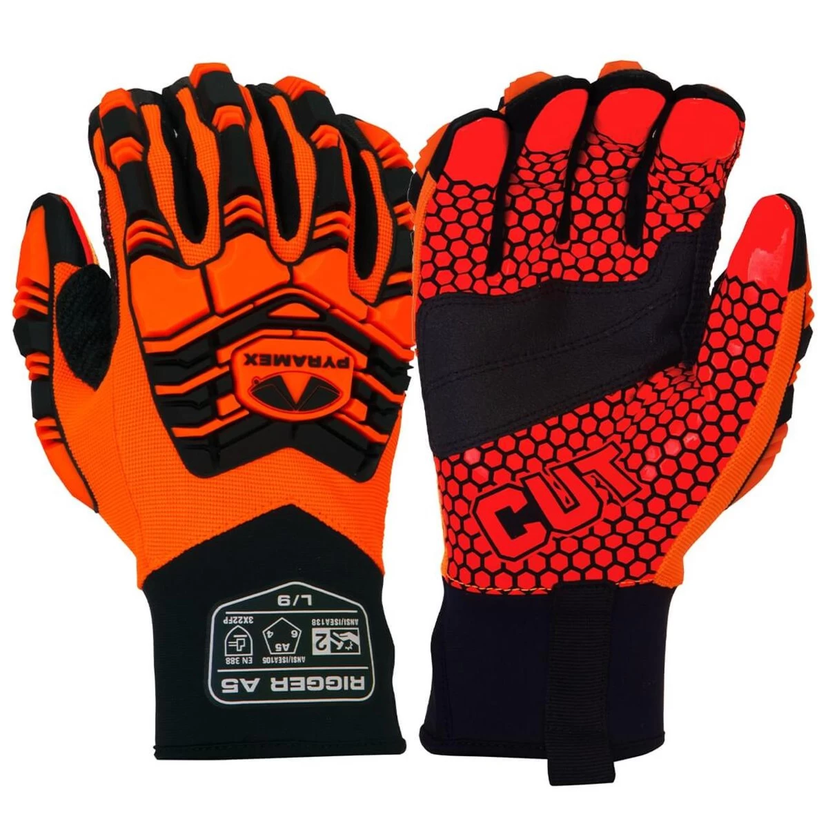Pyramex GL807CHT Hi-Vis Synthetic Leather A5 Cut Level 2 Impact Gloves 3 Pyramex GL807CHT Hi-Vis Synthetic Leather A5 Cut Level 2 Impact Gloves