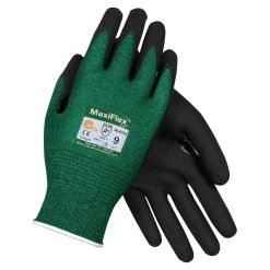 MaxiFlex 34-8743 Green A3 Cut Resistant Nitrile Coated Gloves - Single Pair