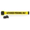 Banner Stakes 7' Wall-Mount Retractable Belt, Yellow "Authorized Personnel Only" - MH7013 -Work Safety Equipment Shop ndolsxcqkpvi391pozci 69713.1702988255