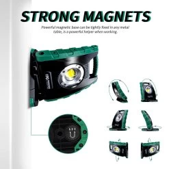 LED Rechargeable Work Light - 10W - 1000 Lumens - 5000K - Pinegreen Lighting -Work Safety Equipment Shop nrfmfokmsdt4ucmm0h8s 17456.1704204393