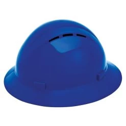 ERB Safety Americana Vented Full Brim Hard Hat 4-Point Ratchet Suspension