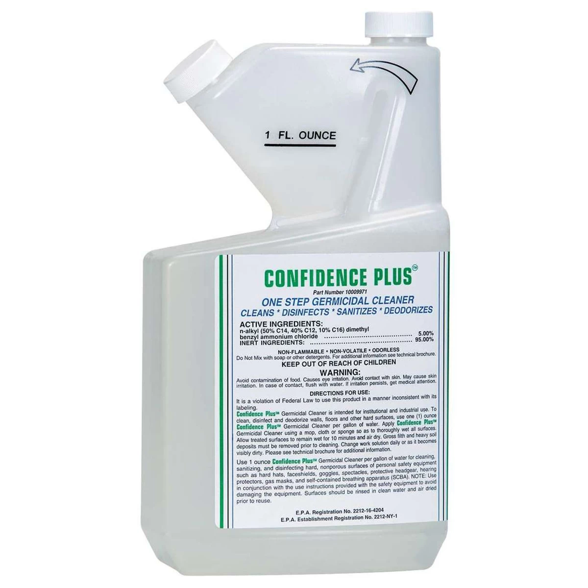 MSA Confidence Plus 2 Germicidal Cleaner 32 Oz - 10009971 4 MSA Confidence Plus 2 Germicidal Cleaner 32 Oz - 10009971 - Image 2