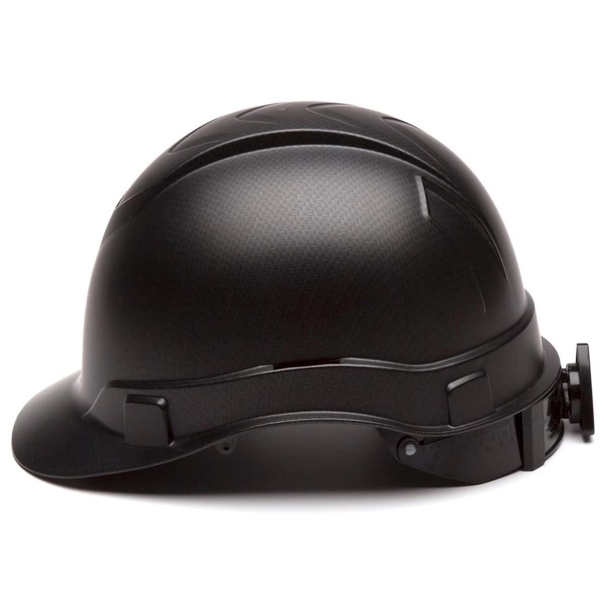 Pyramex Ridgeline Cap Style Hard Hat 4-Point Ratchet Suspension - HP44117 - Black Graphite 6 Pyramex Ridgeline Cap Style Hard Hat 4-Point Ratchet Suspension - HP44117 - Black Graphite - Image 4