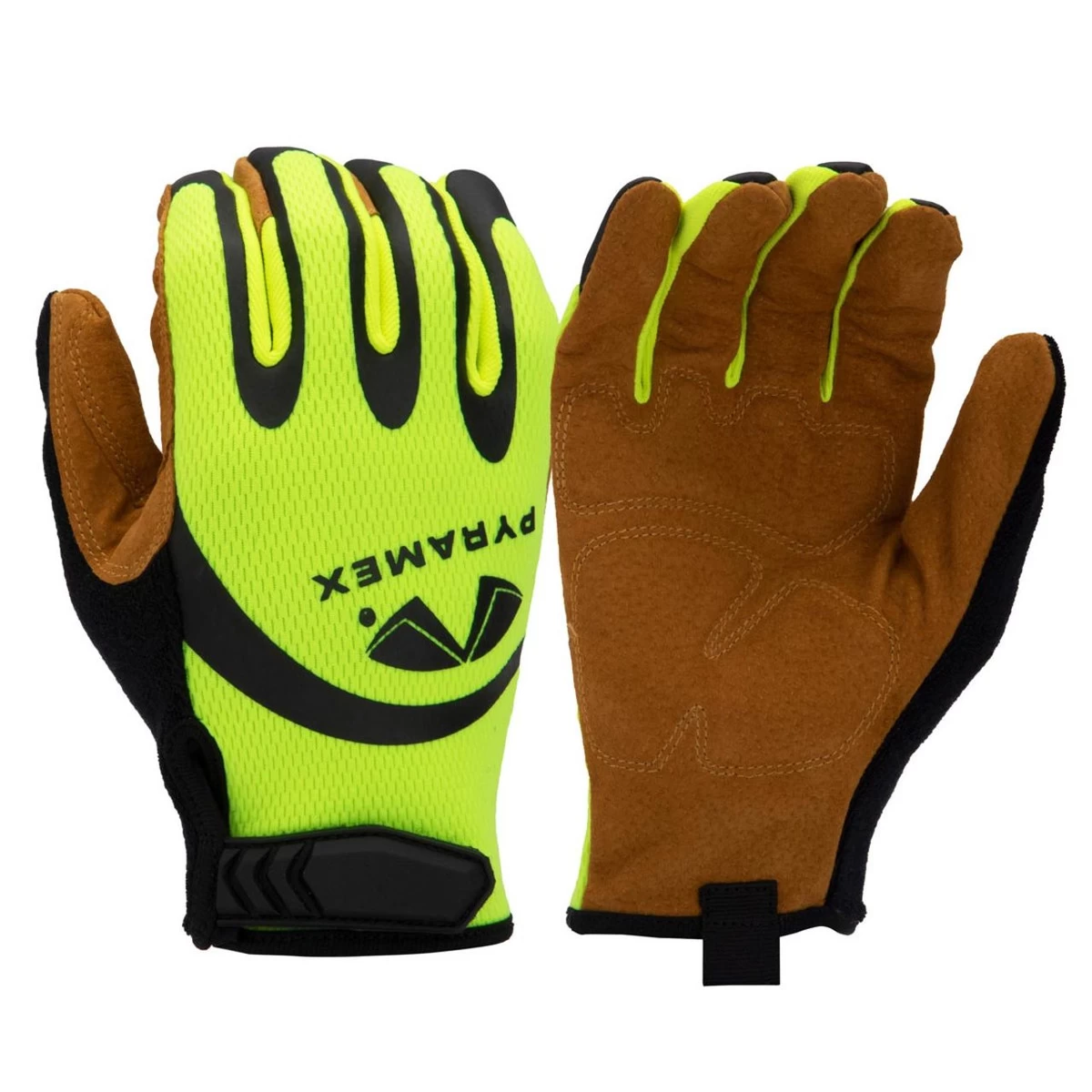Pyramex GL104HT A1 Cut Resistant High Vis Work Gloves - Single Pair 3 Pyramex GL104HT A1 Cut Resistant High Vis Work Gloves - Single Pair