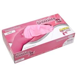 Dash Alasta Shimmer Nitrile Exam Gloves - Pink - 3.9 Mil - Box Of 100 -Work Safety Equipment Shop picxhjiwxqhmsesayaaj 17057.1703003587