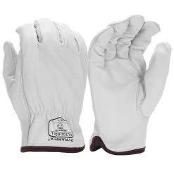 Pyramex GL3006CK Premium Grain Goatskin Leather Driver HPPE A5 Cut Gloves
