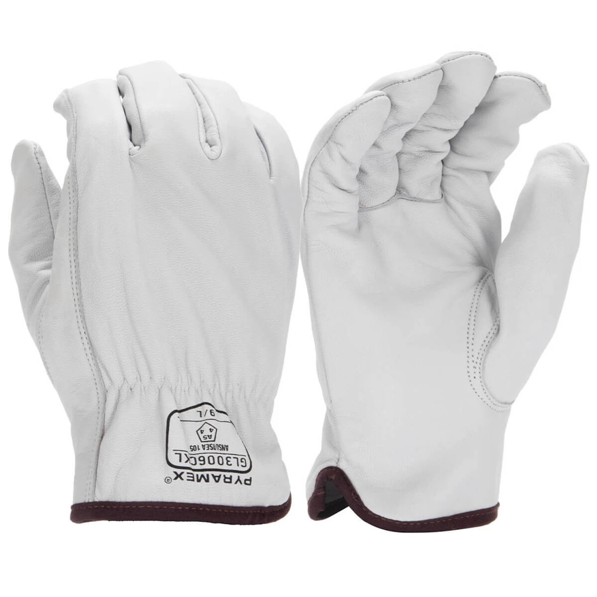 Pyramex GL3006CK Premium Grain Goatskin Leather Driver HPPE A5 Cut Gloves 3 Pyramex GL3006CK Premium Grain Goatskin Leather Driver HPPE A5 Cut Gloves