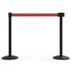 Banner Stakes 14' Retractable Belt Barrier System With Bases, Black Posts And Blank Red Belts - AL6207B -Work Safety Equipment Shop rjbx3wk1777rqrxwpdeg 15150.1702986647