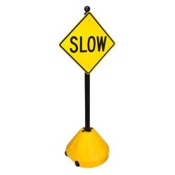 Tip 'N Roll Portable Pole Sidewalk Sign Holder - PP2 -Work Safety Equipment Shop rsyn60qa5osex2evzp4f 89163.1699646484