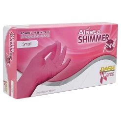 Dash Alasta Shimmer Nitrile Exam Gloves - Pink - 3.9 Mil - Box Of 100 -Work Safety Equipment Shop rt9luyvjzvrkpfyj5no0 97978.1703003586