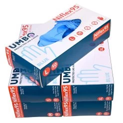 UMBO Niflex95 Blue Nitrile Disposable Gloves - 9 Mil - H142 - Box Of 50 (S, M, L, XL, 2XL) -Work Safety Equipment Shop rz3jyzy9kadrksix8yzk 44157.1703023845