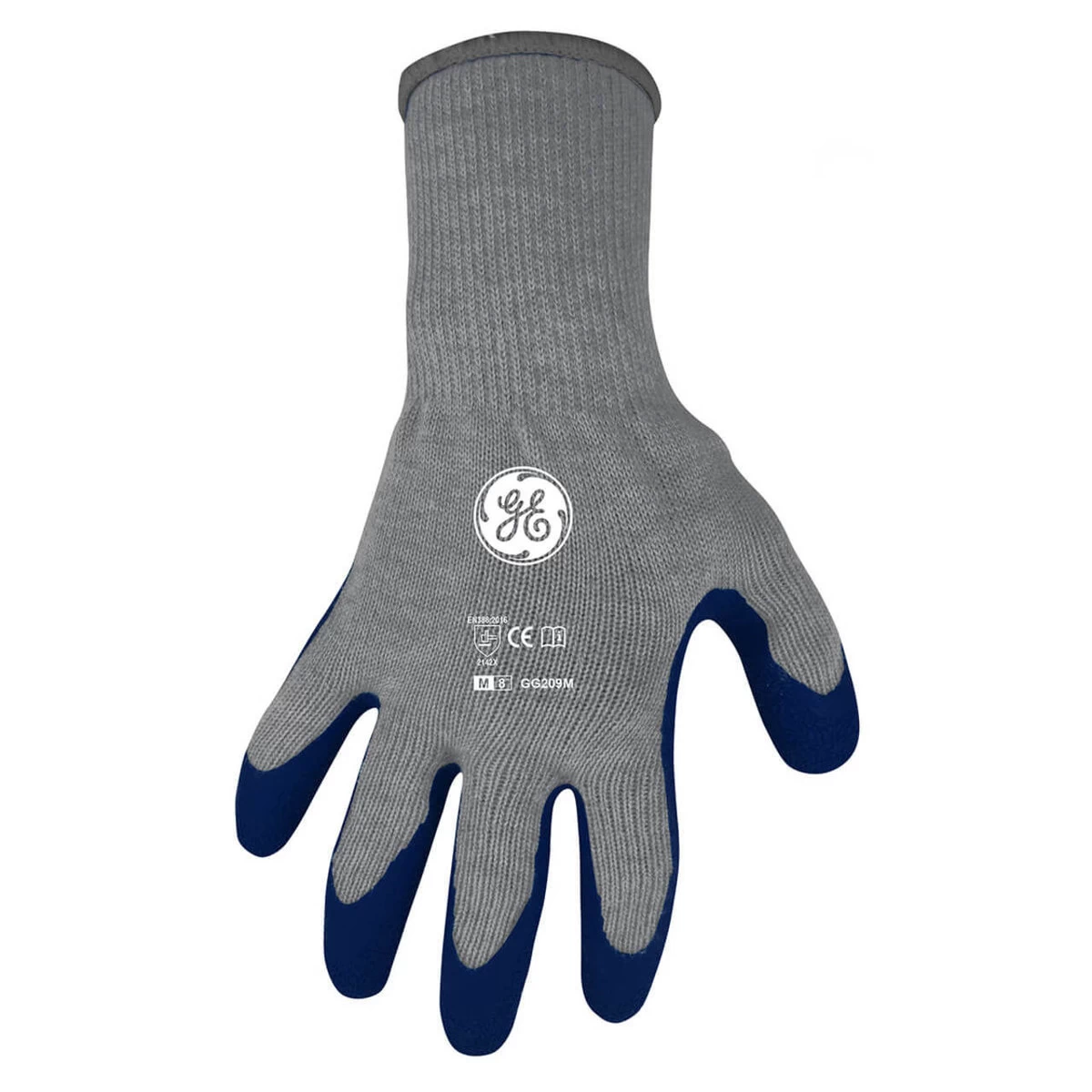 General Electric GG209 Gray Crinkle Rubber Dipped Gloves - Single Pair 3 General Electric GG209 Gray Crinkle Rubber Dipped Gloves - Single Pair