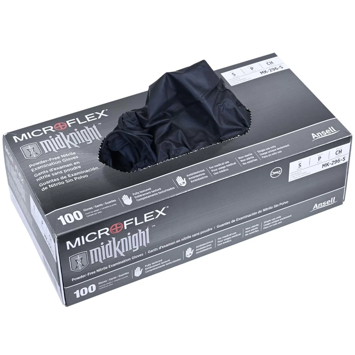 Midknight Exam Glove - 5.1 Mil - Box Of 100 (XS, S, M, L, XL, 2XL) 5 Midknight Exam Glove - 5.1 Mil - Box Of 100 (XS, S, M, L, XL, 2XL) - Image 3