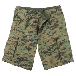 Rothco Vintage Paratrooper Cargo Shorts - Woodland Digital