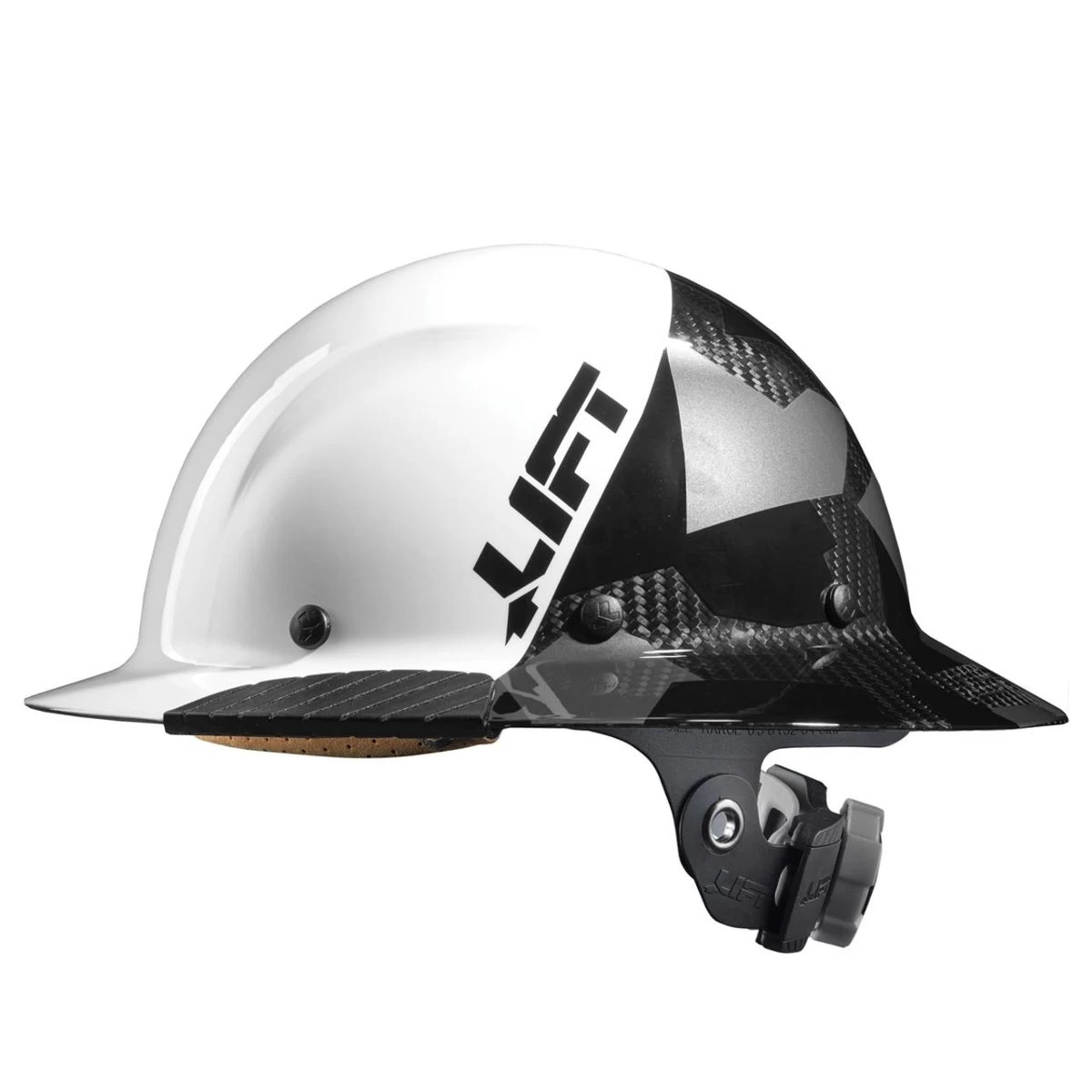 LIFT DAX Black Camo Carbon Fiber Full Brim FIFTY/50 Hard Hat 4 LIFT DAX Black Camo Carbon Fiber Full Brim FIFTY/50 Hard Hat - Image 2