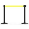 Banner Stakes 14' Retractable Belt Barrier System With Bases, Black Posts And Blank Yellow Belts - AL6204B -Work Safety Equipment Shop v9njj0zxtvv8xs6kqt6f 43325.1702985971