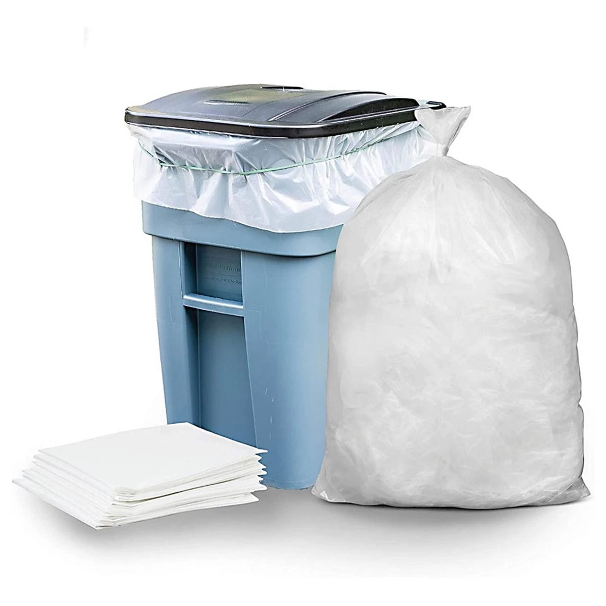65 Gallon Trash Bags - Clear, 50 Bags - 1.5 Mil 3 65 Gallon Trash Bags - Clear, 50 Bags - 1.5 Mil