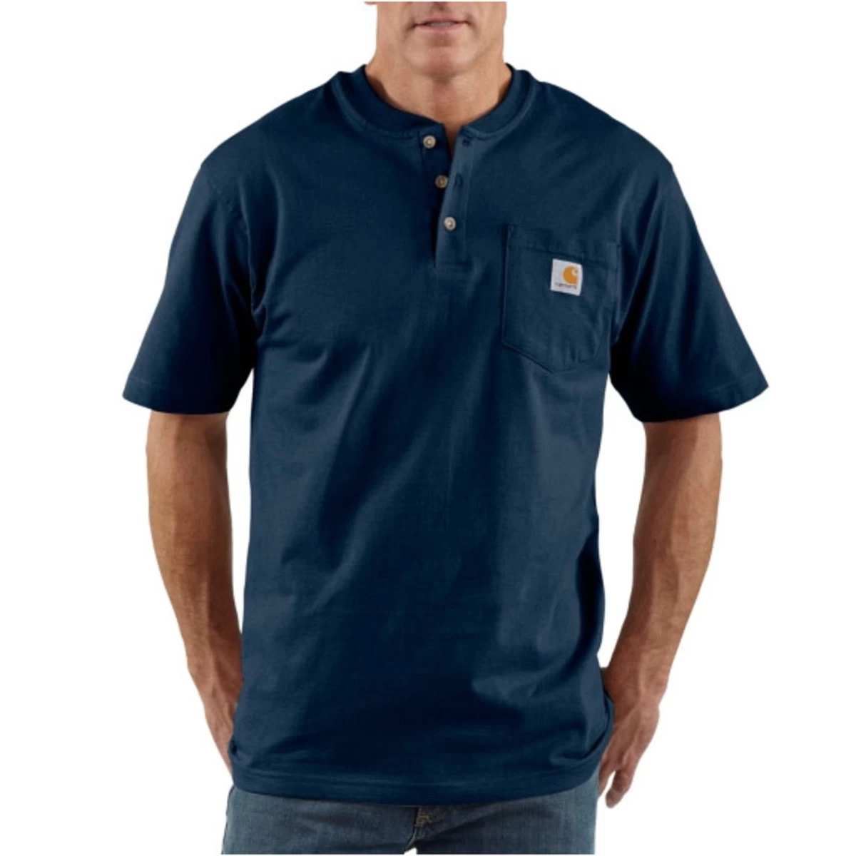 Carhartt Men's Short Sleeve Workwear Henley - K84 8 Carhartt Men's Short Sleeve Workwear Henley - K84 - Image 6